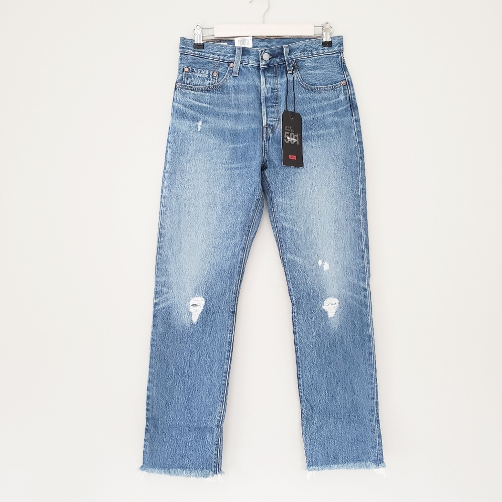 Levi's 501 High Rise Straight Jeans - Picture 5 of 7
